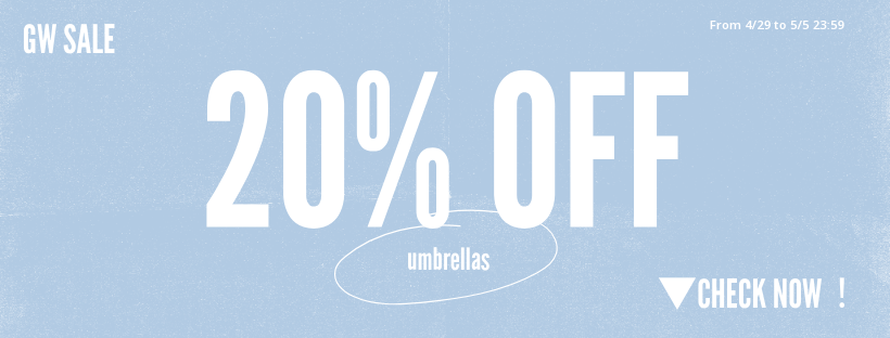 Waterfront　SALE　20%OFF　日傘　傘