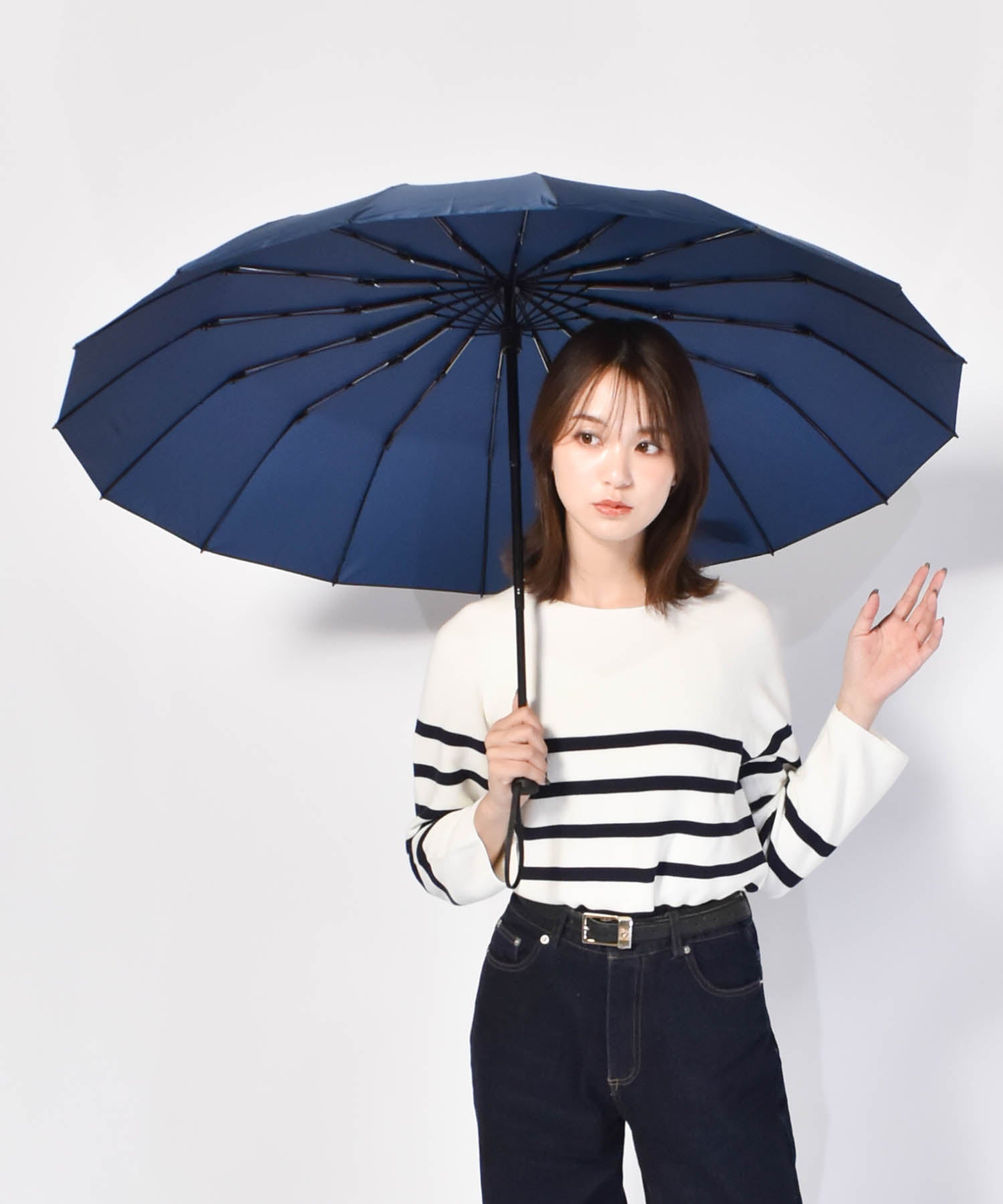 折りたたみ傘｜16本骨・大きい・耐風｜16RIB Folding Umbrella Waterfront
