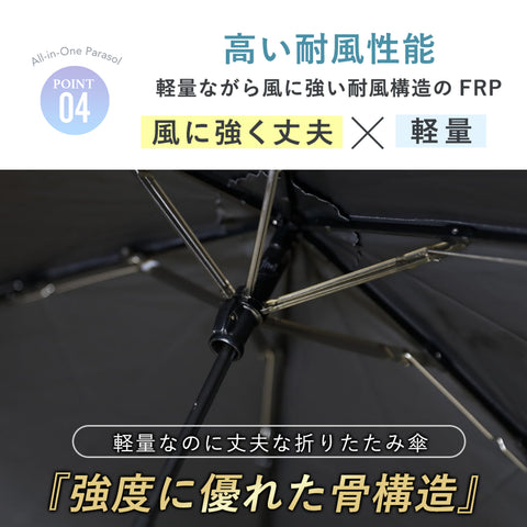 [3-tier folding umbrella] COKAGE+ heat shielding parasol 