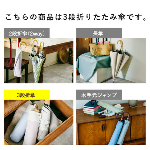 [3-tier folding umbrella] COKAGE+ heat shielding parasol 