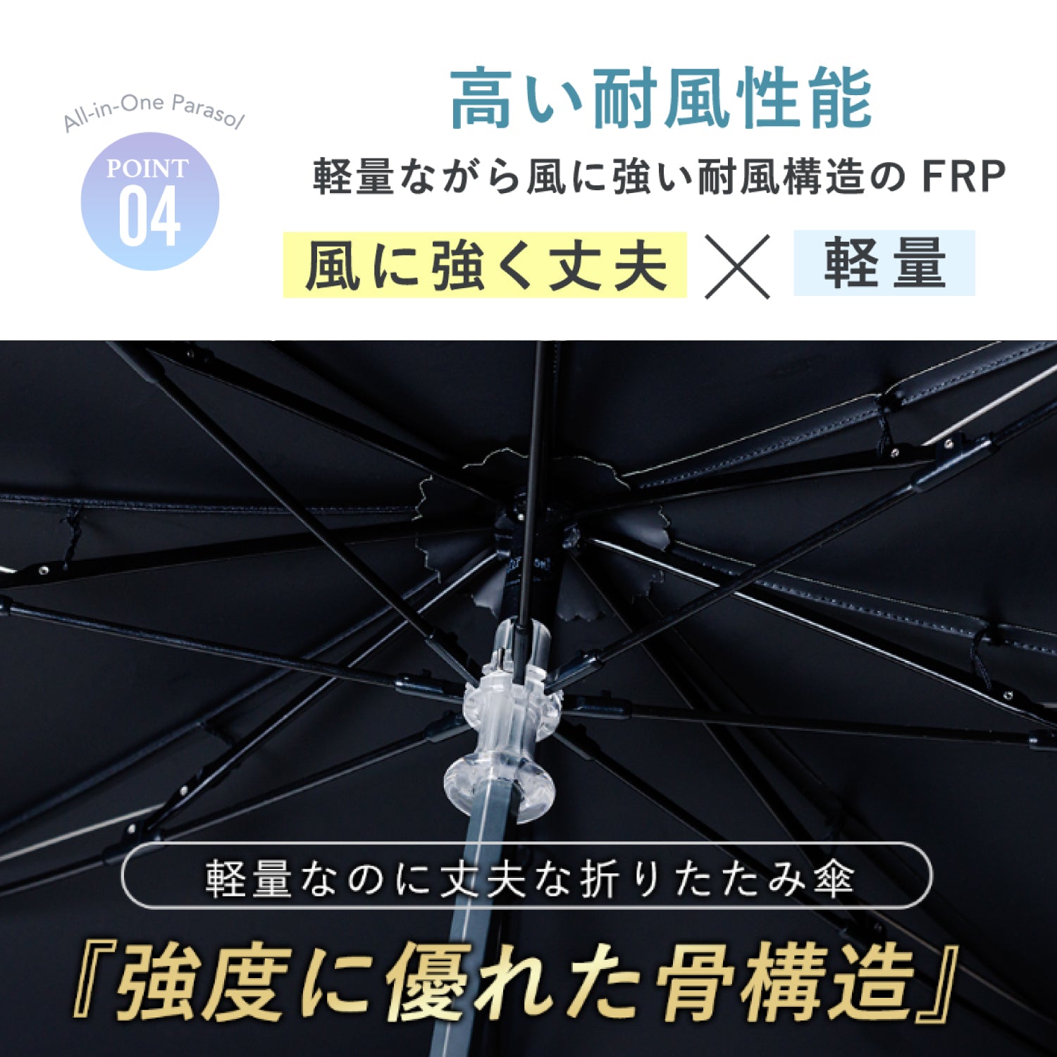 日傘｜最高の日傘COKAGE＋｜遮熱性 遮光 UV 折りたたみ傘