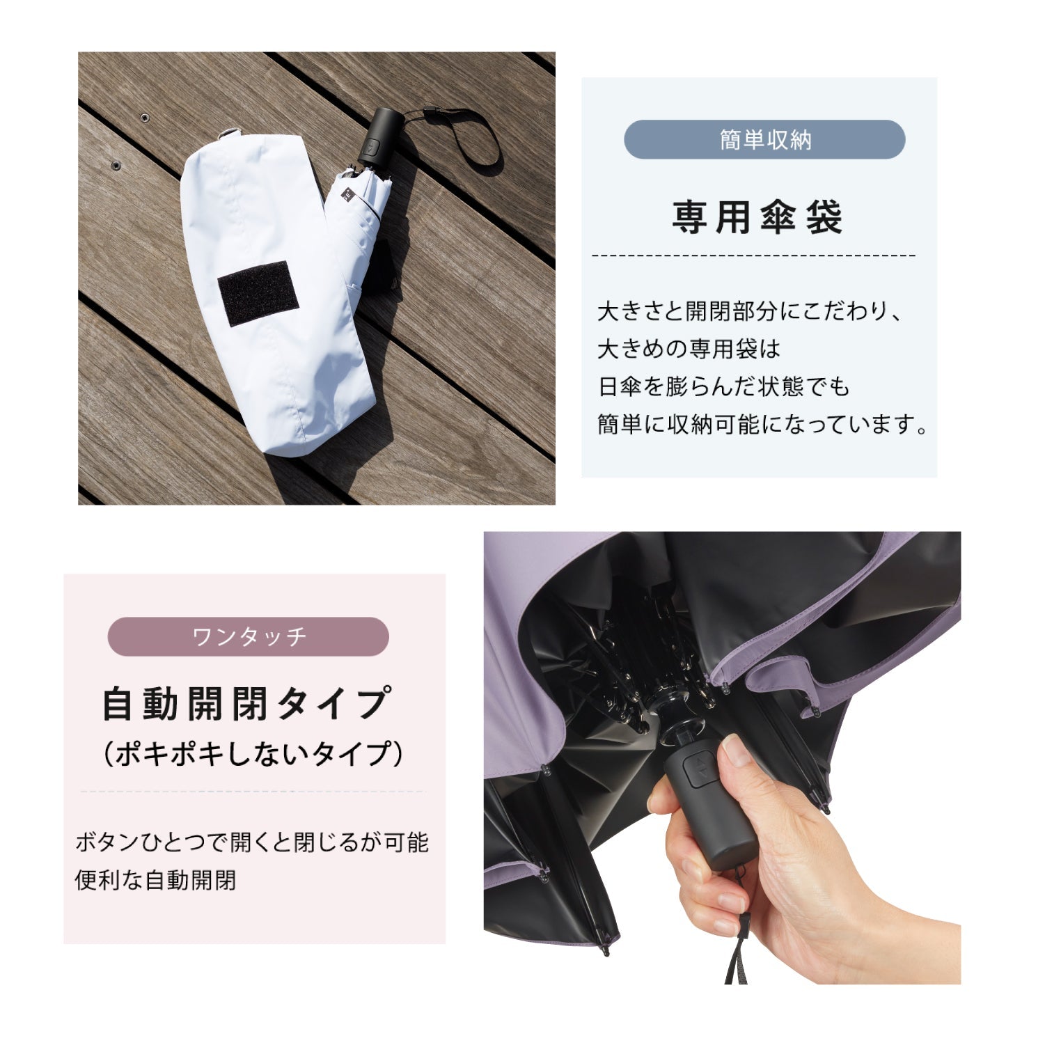 日傘｜完全遮光・自動開閉・サマーシールドⅡ採用｜COKAGE+ ACTIVE