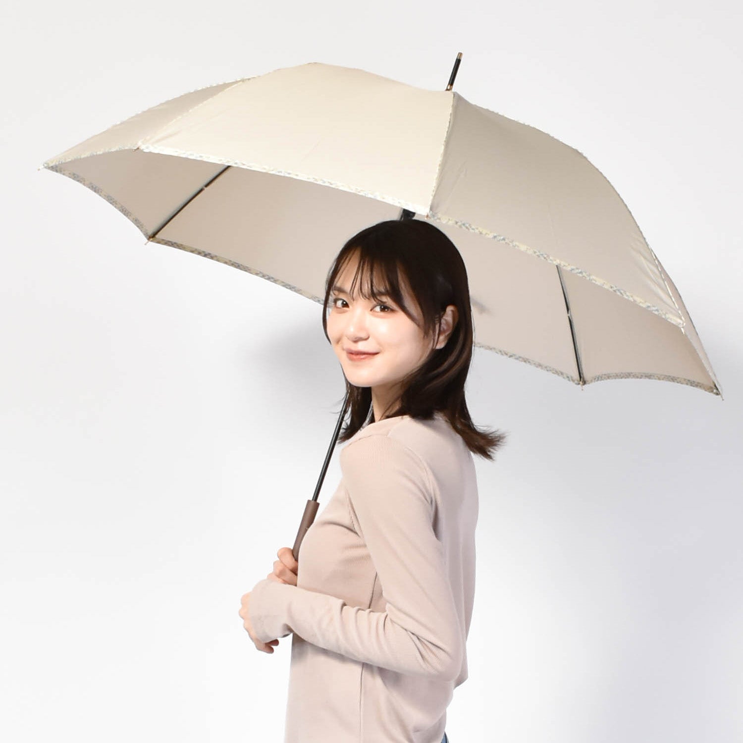 傘｜耐風・おしゃれ・ジャンプ式｜ソフトジャンプスライドスリム 60cm