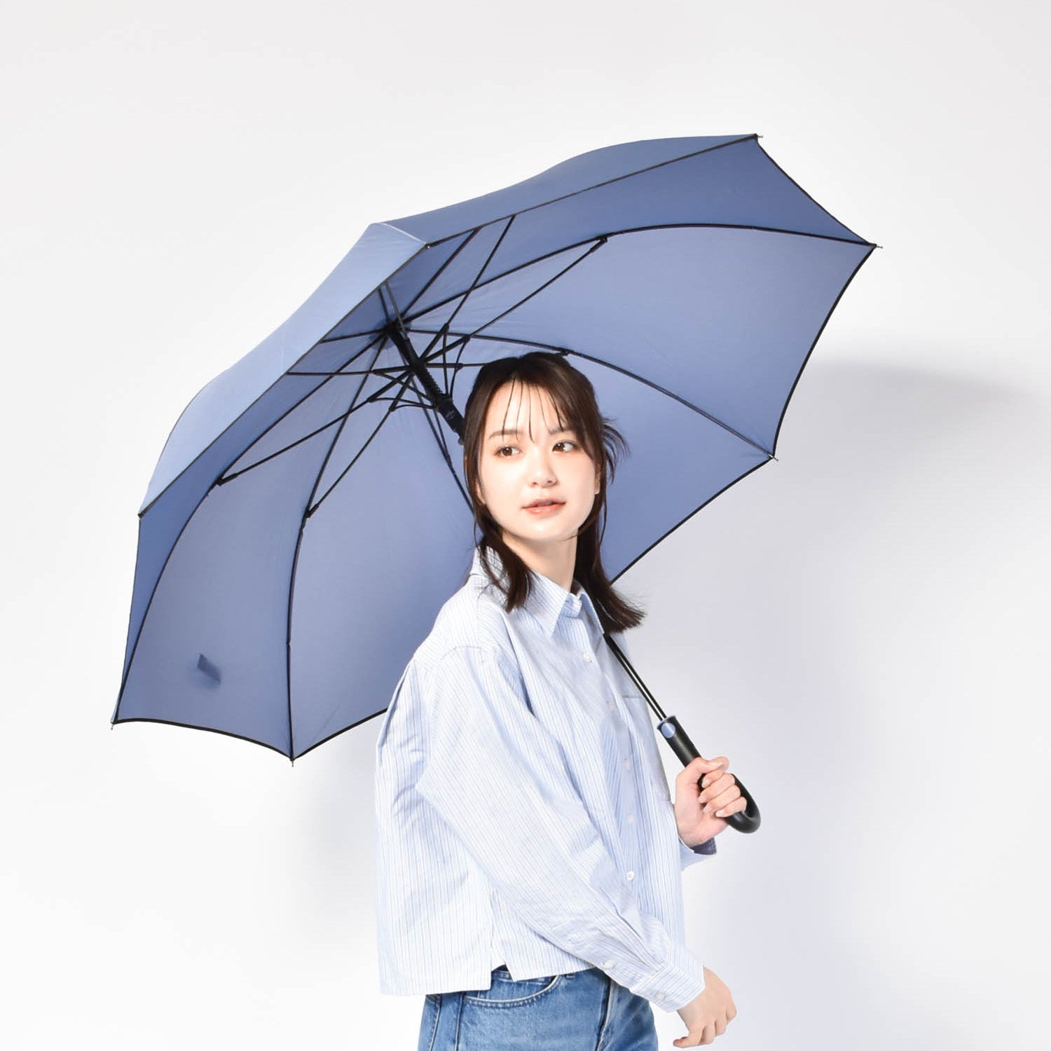 傘｜大きい・ワンタッチ・ジャンプ式｜ソフトジャンプ65cm Waterfront