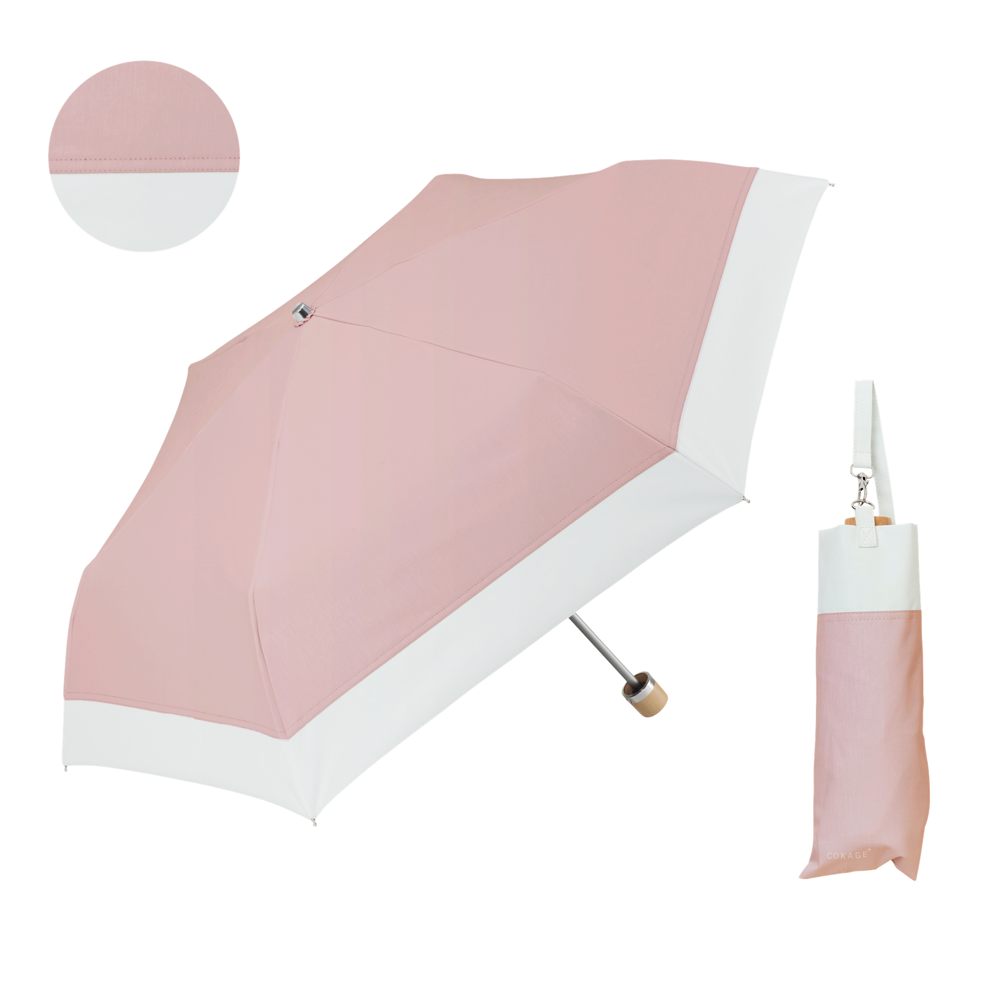 東レ サマーシールドを使用した3段折りたたみ傘「COKAGE+」遮熱遮光の 東レ サマーシールドを使用した3段折りたたみ傘「COKAGE+」遮熱遮光の