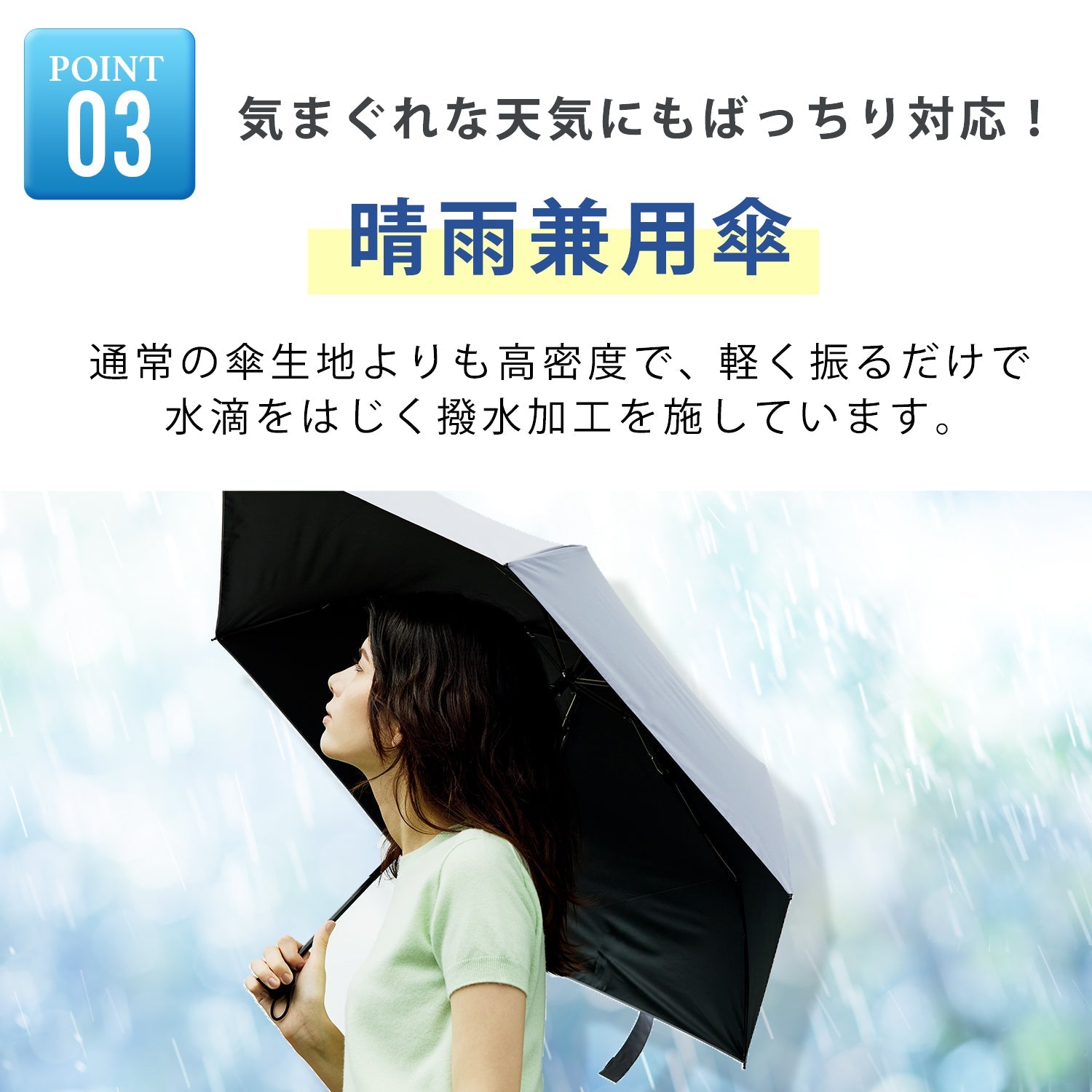折りたたみ傘｜遮光率100%・耐風・晴雨兼用｜ZENTENKOU 折 55cm Waterfront