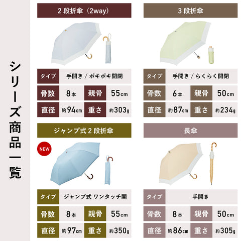 【ワンタッチ開】COKAGE+ 木手元 55cm ジャンプ折
