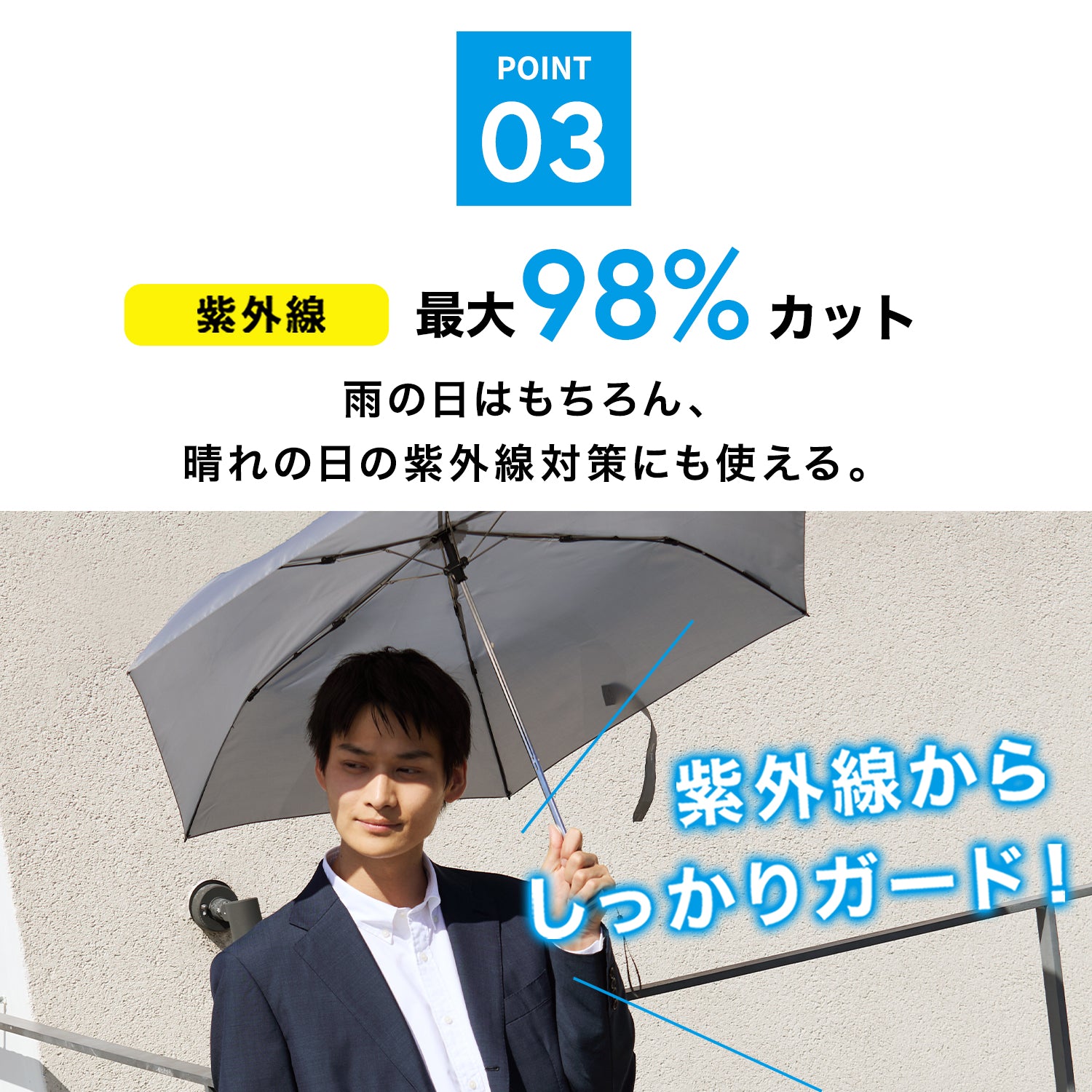 折りたたみ傘｜超薄型・秒速収納・軽量｜ポケフラット クイック 折