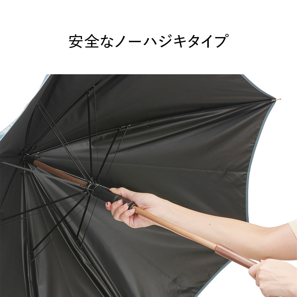 日傘｜遮光率100%・簡単開閉・晴雨兼用｜モクット UVブロック 55cm