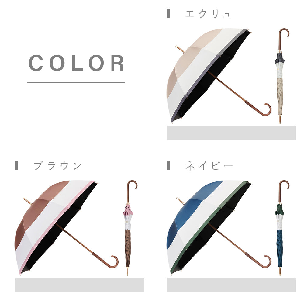 日傘｜遮光率100%・簡単開閉・晴雨兼用｜モクット UVブロック 55cm